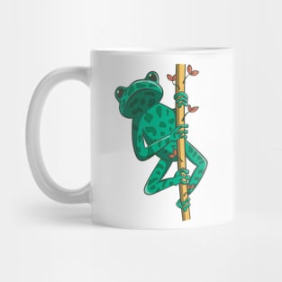 bright green frog Mug